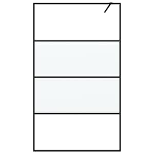Sprchová zástěna walk-in černá 115x195 cm napůl mléčné ESG sklo - obrázek 3