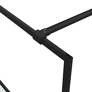 Sprchová zástěna walk-in černá 140x195 cm napůl mléčné ESG sklo - obrázek 6