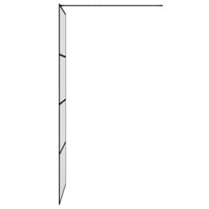 Sprchová zástěna walk-in černá 80 x 195 cm mléčné ESG sklo - obrázek 4