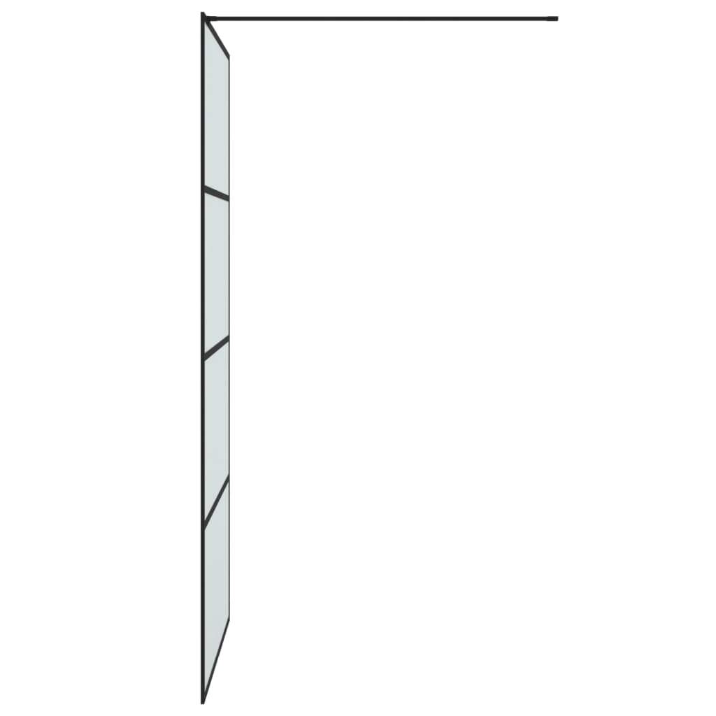  Sprchová zástena čierna 100x195 cm matné ESG sklo