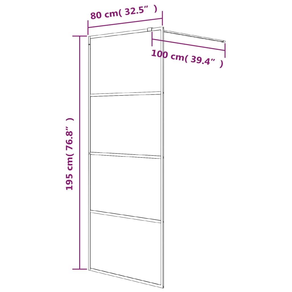 Paroi retour porte de douche factorx 80x200 cm - Mr.Bricolage