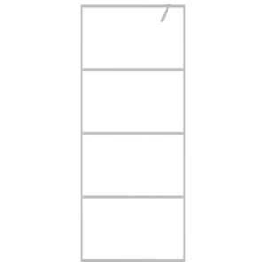 Sprchová zástěna walk-in stříbrná 80 x 195 cm čiré ESG sklo - obrázek 3
