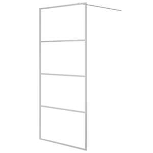 Sprchová zástěna walk-in stříbrná 90 x 195 cm čiré ESG sklo - obrázek 2