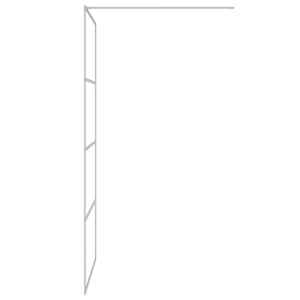 Sprchová zástěna walk-in stříbrná 100 x 195 cm čiré ESG sklo - obrázek 4