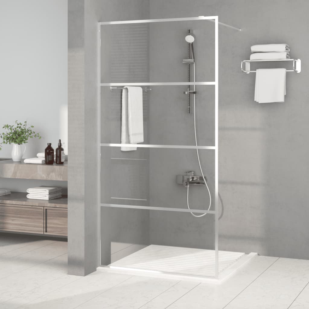 Duschwand für Begehbare Dusche Silbern 100×195 cm ESG-Klarglas kaufen