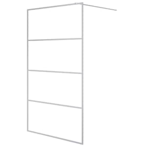 Sprchová zástěna walk-in stříbrná 115 x 195 cm čiré ESG sklo - obrázek 2