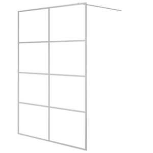 Sprchová zástěna walk-in stříbrná 140 x 195 cm čiré ESG sklo - obrázek 2