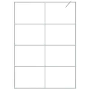 Sprchová zástěna walk-in stříbrná 140 x 195 cm čiré ESG sklo - obrázek 3