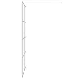 Sprchová zástěna walk-in stříbrná 140 x 195 cm čiré ESG sklo - obrázek 4