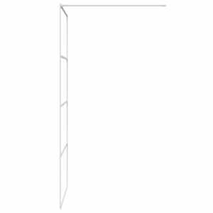 Sprchová zástěna walk-in bílá 90 x 195 cm čiré ESG sklo - obrázek 4