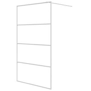 Sprchová zástěna walk-in bílá 115 x 195 cm čiré ESG sklo - obrázek 2