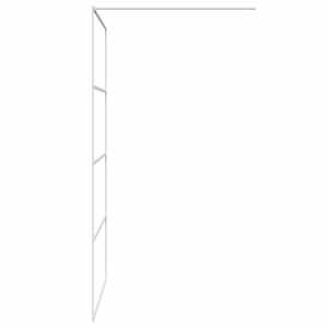 Sprchová zástěna walk-in bílá 115 x 195 cm čiré ESG sklo - obrázek 4