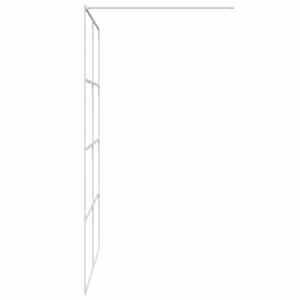 Sprchová zástěna walk-in bílá 140 x 195 cm čiré ESG sklo - obrázek 4