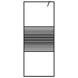 Sprchová zástěna walk-in černá 80 x 195 cm čiré ESG sklo - obrázek 3