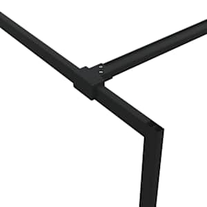 Sprchová zástěna walk-in černá 90 x 195 cm čiré ESG sklo - obrázek 6