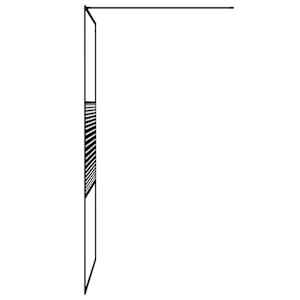 Sprchová zástěna walk-in černá 100 x 195 cm čiré ESG sklo - obrázek 4