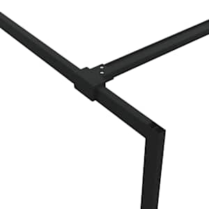 Sprchová zástěna walk-in černá 140 x 195 cm čiré ESG sklo - obrázek 6