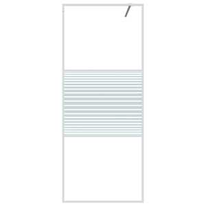 Sprchová zástěna walk-in bílá 80 x 195 cm čiré ESG sklo - obrázek 3