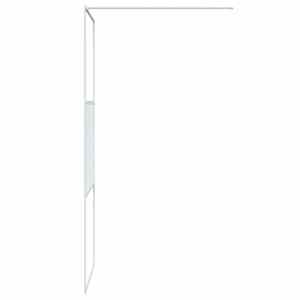 Sprchová zástěna walk-in bílá 80 x 195 cm čiré ESG sklo - obrázek 4