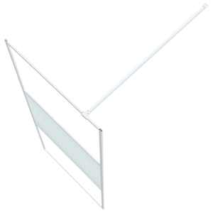 Sprchová zástěna walk-in bílá 80 x 195 cm čiré ESG sklo - obrázek 5