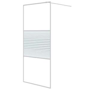 Sprchová zástěna walk-in bílá 90 x 195 cm čiré ESG sklo - obrázek 2