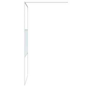 Sprchová zástěna walk-in bílá 100 x 195 cm čiré ESG sklo - obrázek 4