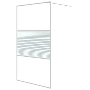 Sprchová zástěna walk-in bílá 115 x 195 cm čiré ESG sklo - obrázek 2