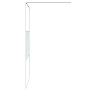 Sprchová zástěna walk-in bílá 115 x 195 cm čiré ESG sklo - obrázek 4