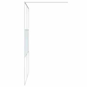 Sprchová zástěna walk-in bílá 140 x 195 cm čiré ESG sklo - obrázek 4