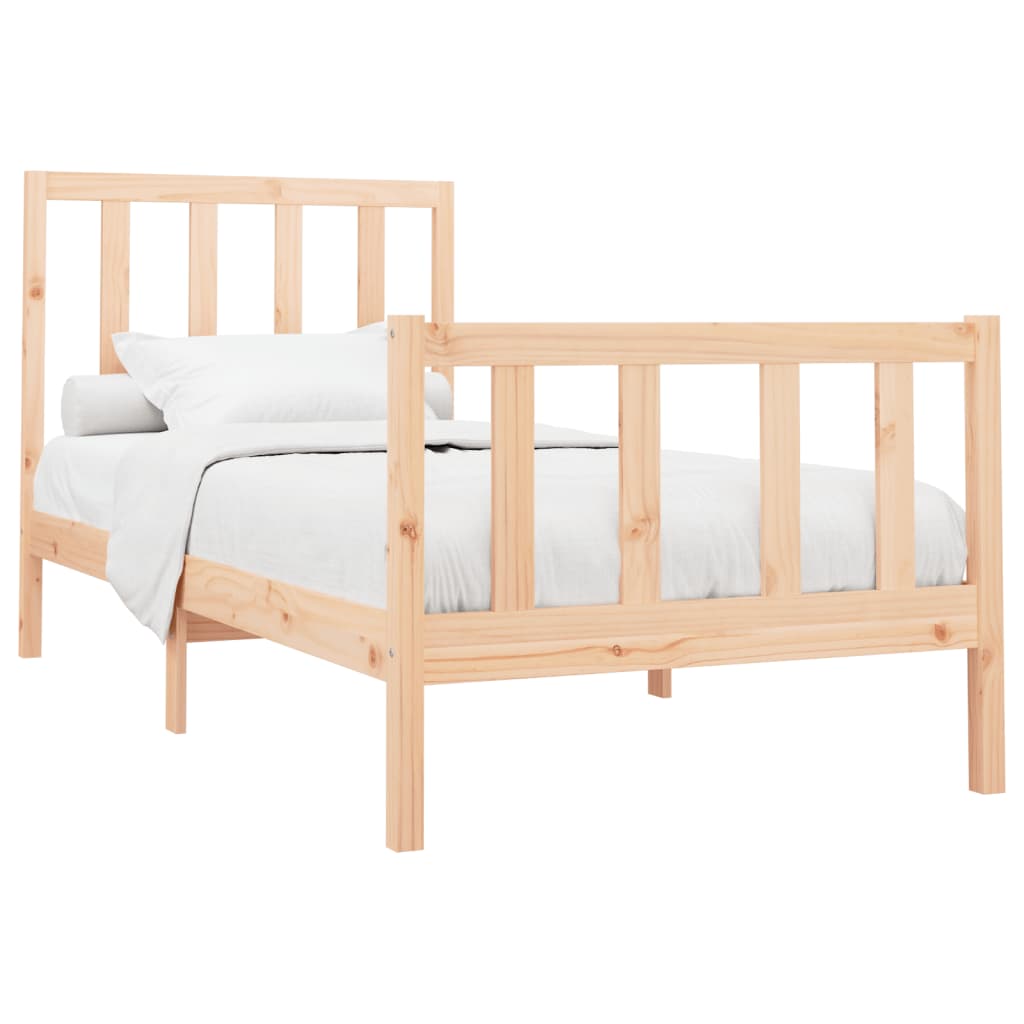 vidaXL Bedframe zonder matras massief grenenhout 100x200 cm afbeelding