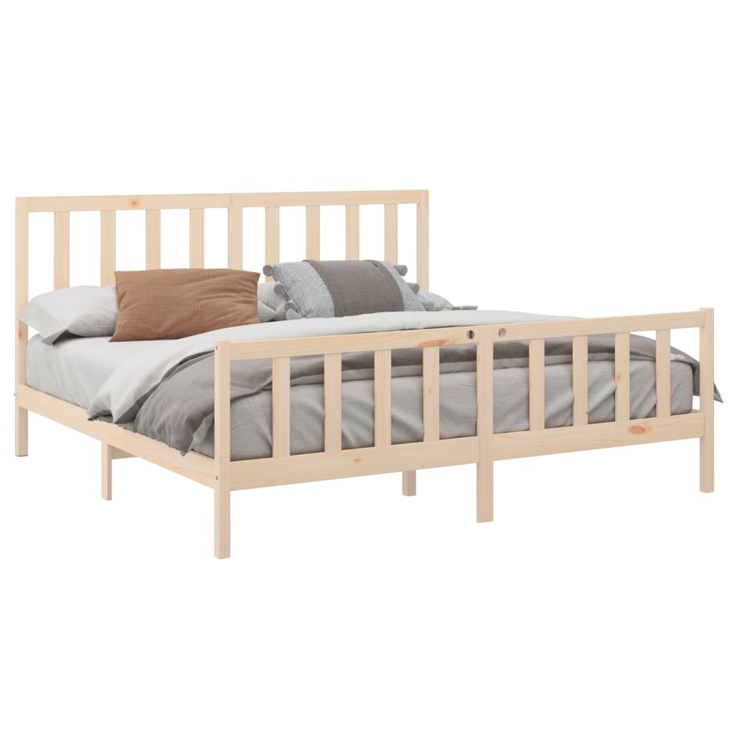 

vidaXL Bedframe massief grenenhout 200x200 cm