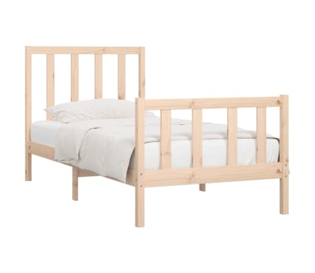 vidaXL R&aacute;m postele mas&iacute;vne drevo 100x200 cm