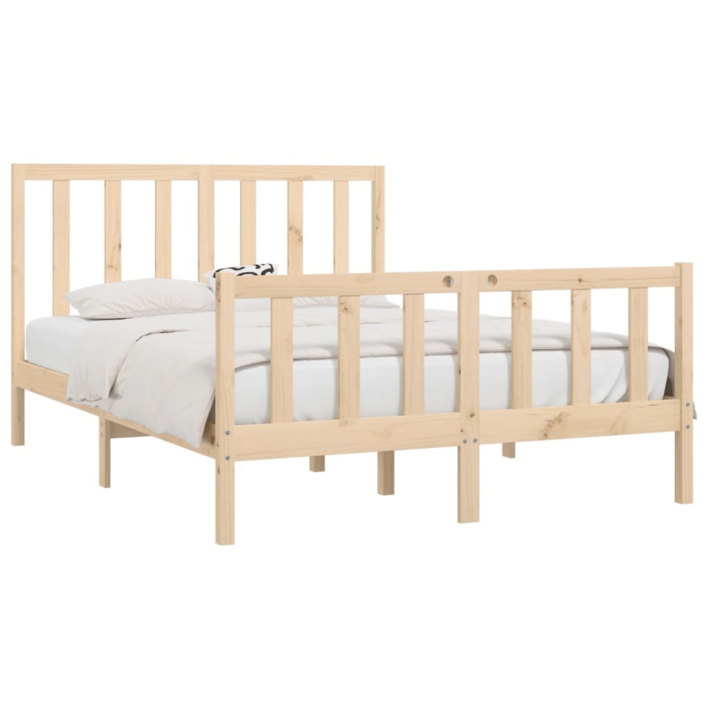 vidaXL Bedframe massief hout 120x200 cm afbeelding
