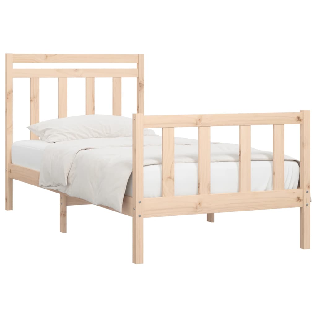 vidaXL Bedframe massief grenenhout 100x200 cm afbeelding