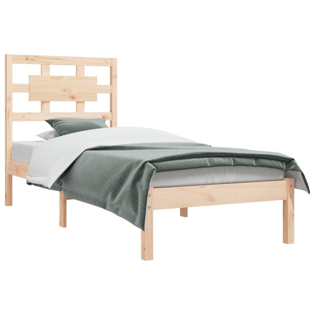 vidaXL Bedframe massief grenenhout 90x200 cm