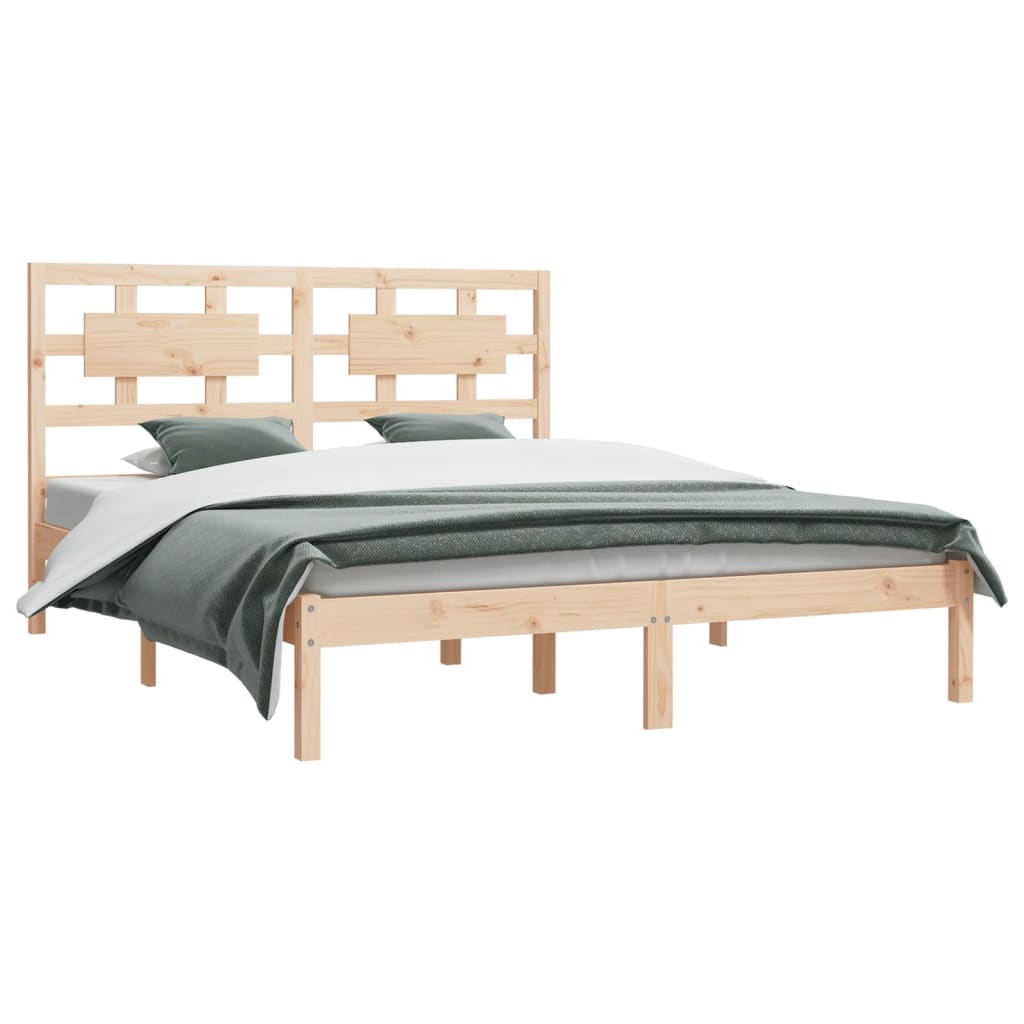 vidaXL Bedframe massief grenenhout 140x200 cm