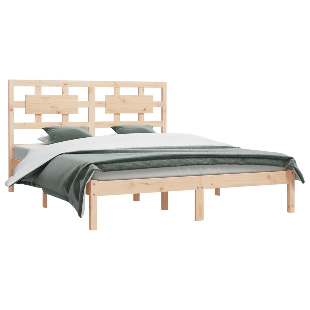 

vidaXL Bedframe massief grenenhout 160x200 cm
