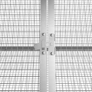 Klec pro králíky antracitová 403,5x80,5x71 cm pozinkovaná ocel - obrázek 5