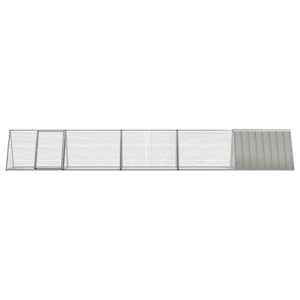 Klec pro králíky šedá 504,5x80,5x71 cm pozinkovaná ocel - obrázek 3