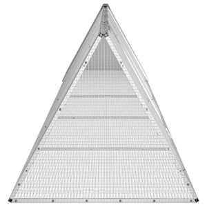 Klec pro králíky šedá 504,5x80,5x71 cm pozinkovaná ocel - obrázek 4