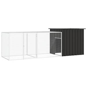 Klec pro kuřata antracitová 300 x 91 x 100 cm pozinkovaná ocel - obrázek 1