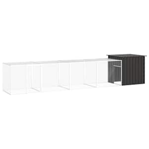 Klec pro kuřata antracitová 500 x 91 x 100 cm pozinkovaná ocel - obrázek 1