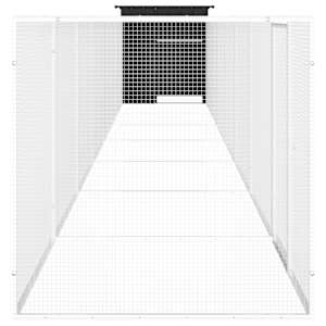 Klec pro kuřata antracitová 800 x 91 x 100 cm pozinkovaná ocel - obrázek 4