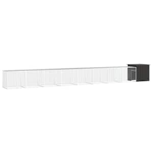 Klec pro kuřata antracitová 900 x 91 x 100 cm pozinkovaná ocel - obrázek 1
