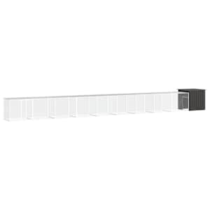 Klec pro kuřata antracitová 1000 x 91 x 100 cm pozinkovaná ocel - obrázek 1