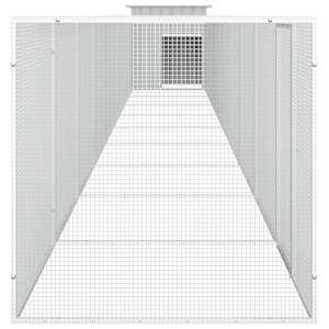 Klec pro kuřata šedá 1 000 x 91 x 100 cm pozinkovaná ocel - obrázek 4