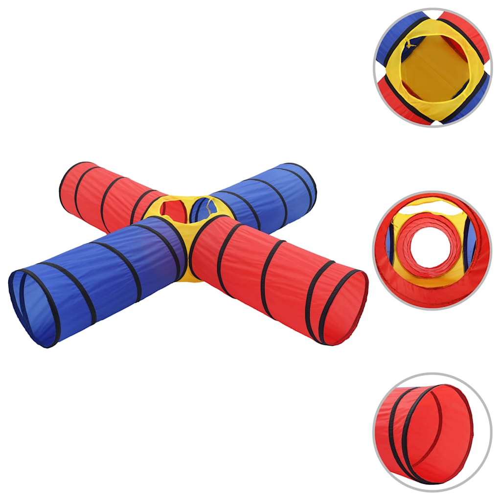 Children Play Tunnel With 250 Balls Multicolour VidaXL 14 width=274