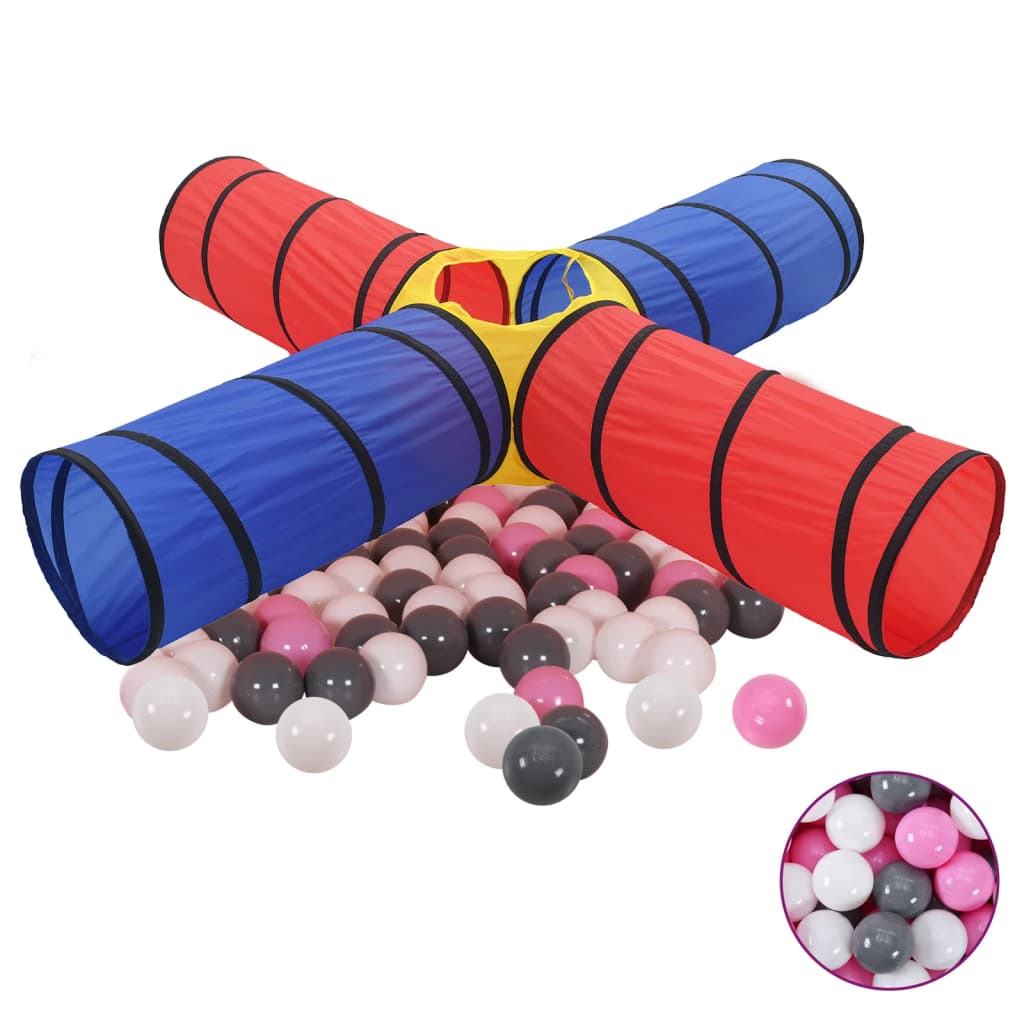 Billede af vidaXL legetunnel til børn 250 bolde flerfarvet