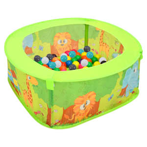 vidaXL pallimeri 300 palliga, 75 x 75 x 32 cm