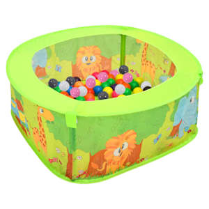vidaXL pallimeri 300 palliga, 75 x 75 x 32 cm